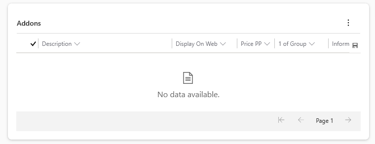 Travel Package Addons Sub View